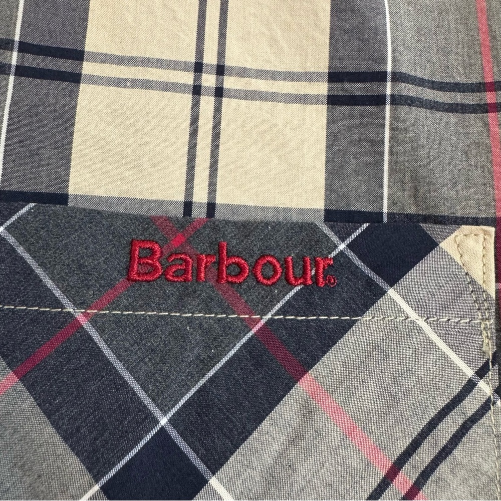Barbour Plaid Woven Cotton Pajama Set in Stone Tartan Laith Tartan Men’s Size XL - Picture 4 of 16